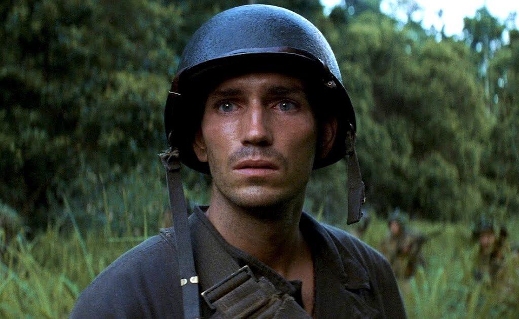 jim caviezel in the thin red line